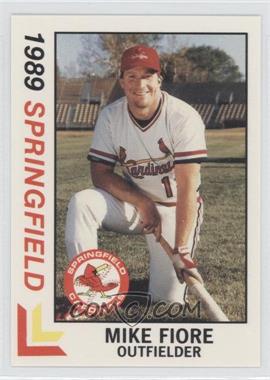 1989 Best Springfield Cardinals - [Base] #1 - Mike Fiore