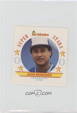 1989 Bimbo Super Stars Discs - [Base] - Square #8 - Juan Beniquez [Good to VG‑EX]