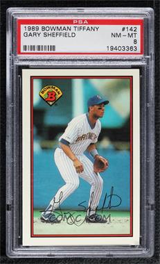 1989 Bowman - [Base] - Collector's Edition (Tiffany) #142 - Gary Sheffield [PSA 8 NM‑MT]