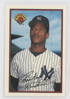 1989 Bowman - [Base] - Collector's Edition (Tiffany) #181 - Rickey Henderson