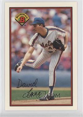 1989 Bowman - [Base] - Collector's Edition (Tiffany) #375 - David Cone