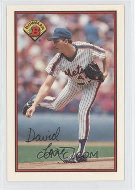 1989 Bowman - [Base] - Collector's Edition (Tiffany) #375 - David Cone