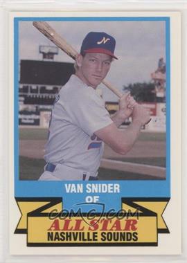 1989 CMC AAA All-Stars/Future Stars - [Base] #8 - Van Snider