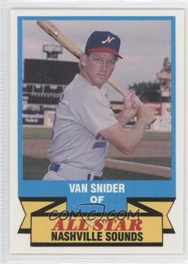 1989 CMC AAA All-Stars/Future Stars - [Base] #8 - Van Snider