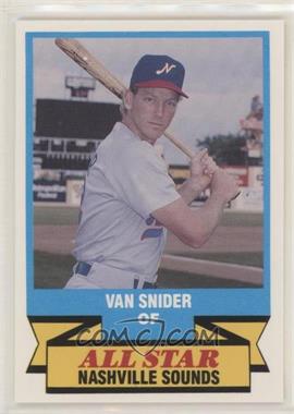 1989 CMC AAA All-Stars/Future Stars - [Base] #8 - Van Snider