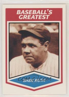 1989 CMC Baseball's Greatest - [Base] #_BARU - Babe Ruth