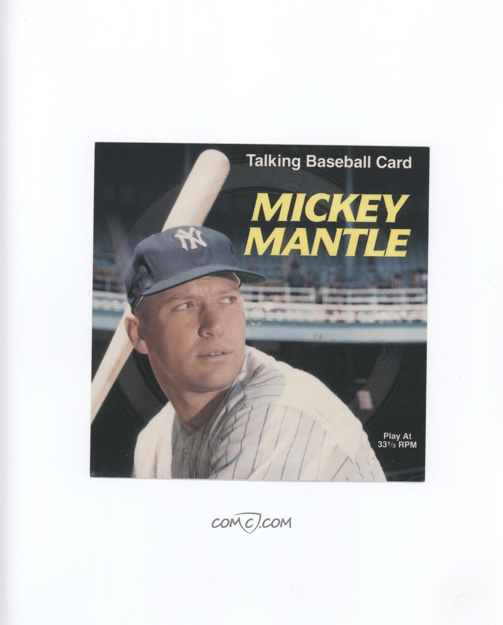 1989 cmc talking baseball cards base mima mickey mantle baseball card condition chart