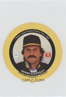1989 Cadaco Game Discs - [Base] #_DEEC - Dennis Eckersley [Noted]