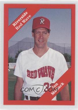 1989 Cal League California League - [Base] #26 - Jon Matlack