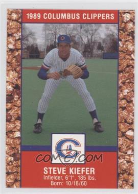 1989 Cracker Jack Columbus Clippers Police - [Base] #15 - Steve Kiefer