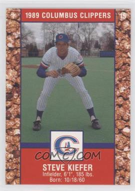 1989 Cracker Jack Columbus Clippers Police - [Base] #15 - Steve Kiefer