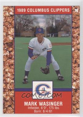 1989 Cracker Jack Columbus Clippers Police - [Base] #18 - Mark Wasinger