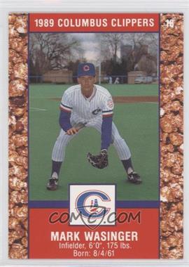 1989 Cracker Jack Columbus Clippers Police - [Base] #18 - Mark Wasinger