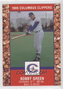 1989 Cracker Jack Columbus Clippers Police - [Base] #21 - Bobby Green