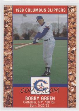 1989 Cracker Jack Columbus Clippers Police - [Base] #21 - Bobby Green