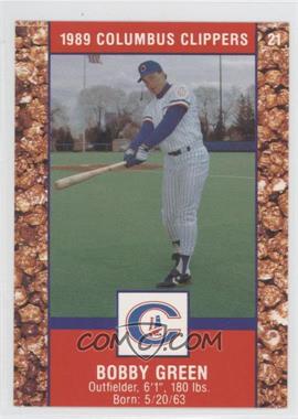 1989 Cracker Jack Columbus Clippers Police - [Base] #21 - Bobby Green