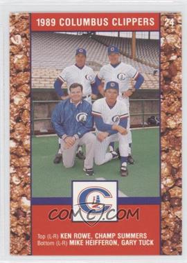 1989 Cracker Jack Columbus Clippers Police - [Base] #24 - Columbus Clippers Team