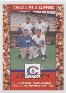 1989 Cracker Jack Columbus Clippers Police - [Base] #24 - Columbus Clippers Team