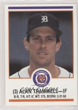 1989 Detroit Tigers Police - [Base] #3 - Alan Trammell