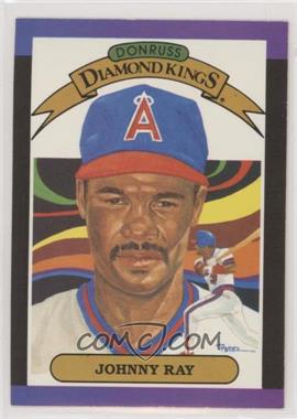 1989 Donruss - [Base] #12 - Diamond Kings - Johnny Ray