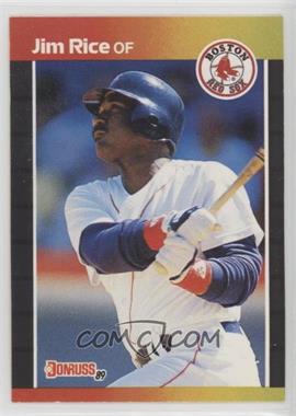 1989 Donruss - [Base] #122.2 - Jim Rice (*Denotes  Next to PERFORMANCE)