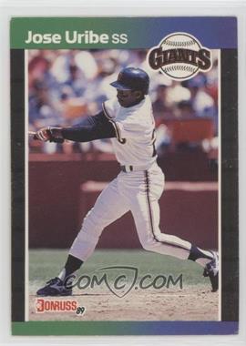 1989 Donruss - [Base] #131.1 - Jose Uribe (*Denotes*  Next to PERFORMANCE) [EX to NM]