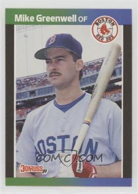 1989 Donruss - [Base] #186.2 - Mike Greenwell (*Denotes  Next to PERFORMANCE)