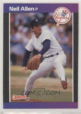 1989 Donruss - [Base] #196.2 - Neil Allen (*Denotes  Next to PERFORMANCE)