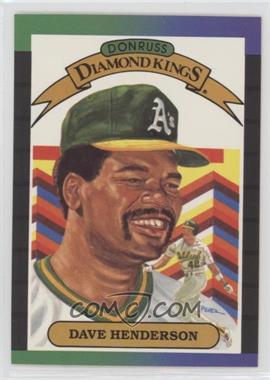 1989 Donruss - [Base] #20 - Diamond Kings - Dave Henderson