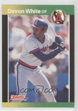 1989 Donruss - [Base] #213.2 - Devon White (*Denotes  Next to PERFORMANCE)