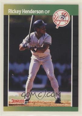 1989 Donruss - [Base] #245.1 - Rickey Henderson (*Denotes*  Next to PERFORMANCE)