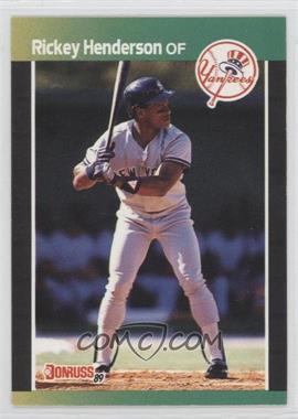 1989 Donruss - [Base] #245.2 - Rickey Henderson (*Denotes  Next to PERFORMANCE)