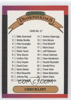 Checklist - Diamond Kings (Galleries in copyright line)