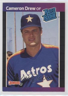 1989 Donruss - [Base] #30.1 - Rated Rookie - Cameron Drew (*Denotes*  Next to PERFORMANCE)