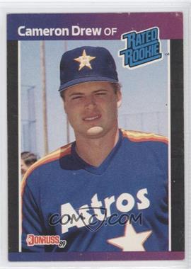 1989 Donruss - [Base] #30.1 - Rated Rookie - Cameron Drew (*Denotes*  Next to PERFORMANCE)