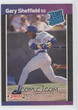 1989 Donruss - [Base] #31.1 - Rated Rookie - Gary Sheffield (*Denotes*  Next to PERFORMANCE)