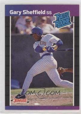 1989 Donruss - [Base] #31.2 - Rated Rookie - Gary Sheffield (*Denotes  Next to PERFORMANCE)