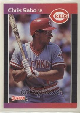 1989 Donruss - [Base] #317.2 - Chris Sabo (*Denotes  Next to PERFORMANCE)