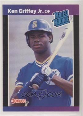 1989 Donruss - [Base] #33.1 - Rated Rookie - Ken Griffey Jr. (*Denotes*  Next to PERFORMANCE)