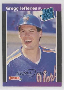 1989 Donruss - [Base] #35.2 - Rated Rookie - Gregg Jefferies (*Denotes  Next to PERFORMANCE)