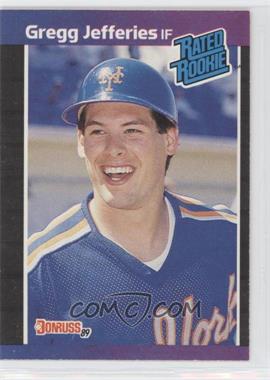1989 Donruss - [Base] #35.2 - Rated Rookie - Gregg Jefferies (*Denotes  Next to PERFORMANCE)