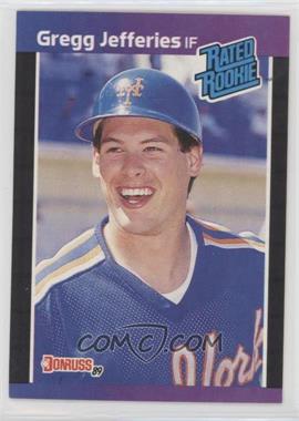 1989 Donruss - [Base] #35.2 - Rated Rookie - Gregg Jefferies (*Denotes  Next to PERFORMANCE)