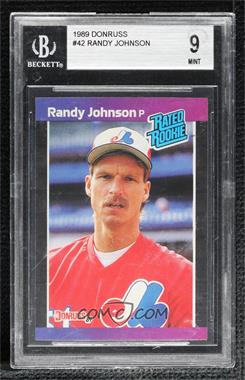 1989 Donruss - [Base] #42.2 - Rated Rookie - Randy Johnson (*Denotes  Next to PERFORMANCE) [BGS 9 MINT]