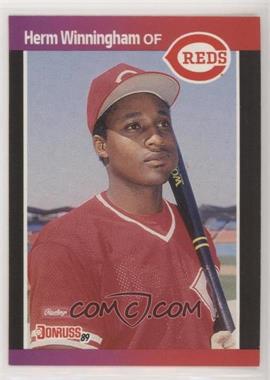 1989 Donruss - [Base] #435.2 - Herm Winningham (*Denotes  Next to PERFORMANCE)