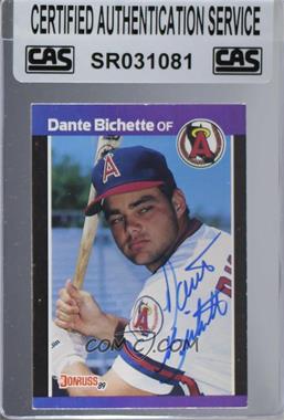 1989 Donruss - [Base] #634 - Dante Bichette [CAS Certified Sealed]