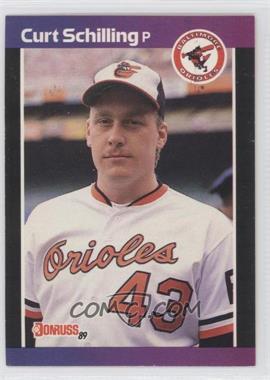 1989 Donruss - [Base] #635.1 - Curt Schilling (*Denotes* Next to PERFORMANCE)