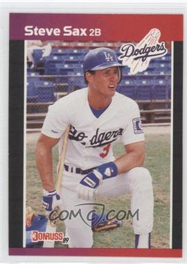 1989 Donruss - [Base] #84.1 - Steve Sax (*Denotes*  Next to PERFORMANCE)