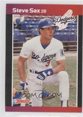 1989 Donruss - [Base] #84.1 - Steve Sax (*Denotes*  Next to PERFORMANCE)