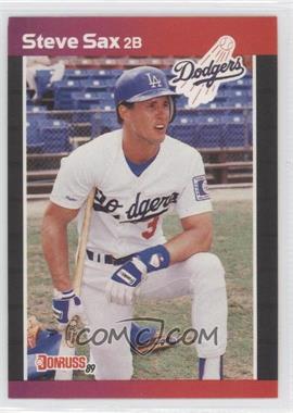 1989 Donruss - [Base] #84.1 - Steve Sax (*Denotes*  Next to PERFORMANCE)