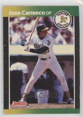 1989 Donruss - [Base] #91.1 - Jose Canseco (*Denotes*  Next to PERFORMANCE) [EX to NM]